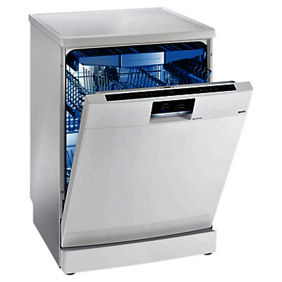 Siemens SN277W01TG iQ700 speedMatic Freestanding Dishwasher, White